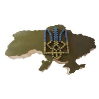 MILITARY ARTIFACTS based on the covers of the transport and launch containers of the Ukrainian C-300 ANTI-MISSILE COMPLEXES . War memorabilia