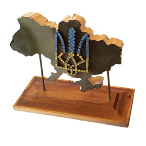 MILITARY ARTIFACTS based on the covers of the transport and launch containers of the Ukrainian C-300 ANTI-MISSILE COMPLEXES . War memorabilia